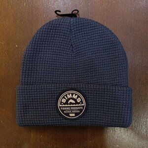 Simms  Beanie Fishing Surf   Everyday Waffle Knit Midnight Color NEW
